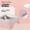 Pet stainless steel dog bowl, round stainless steel pet bowl, food bowl, cat bowl, dog bowl, pet bowl, stainless steel single bowl Specification image
